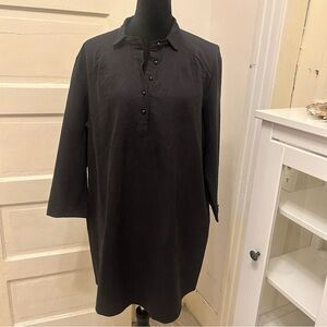 NEW Pomander Place Cotton Shirt Midi Dress Resort Minimalist Coastal XL